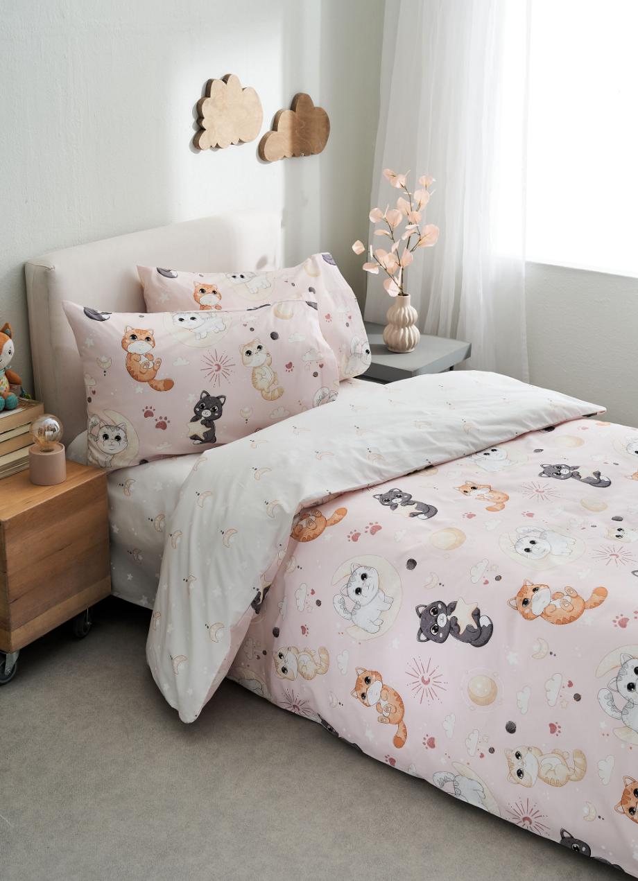 Kids Quilt cover set 2pcs / KITTY / 100% cotton